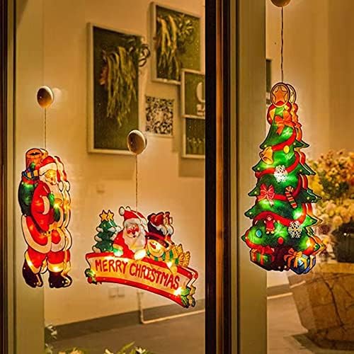 NC Božić LED usisna čaša lampa za odmor dekoracija unutrašnjeg prozora izgled scene rasvjeta lampa za modeliranje 圣诞快乐
