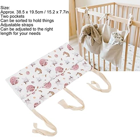 Walfront viseći krevetić, torba za odlaganje pelena trake za štampanje pamučne torbe za čuvanje beba viseća