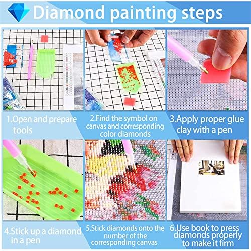 5D Diamond painting Kits, Diamond Art za odrasle djecu početnici, DIY okrugla / kvadratna puna bušilica