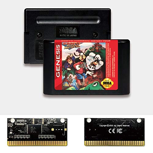 Aditi Goofy's Histericy Tour - USA Label FlashKit MD Electroless Gold PCB kartica za Sega Genesis Megadrive