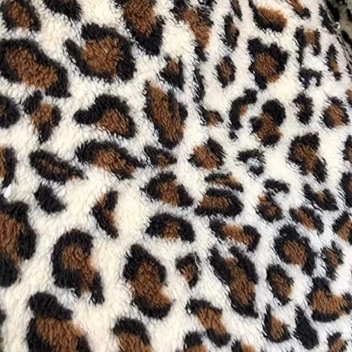 RMXEI Ženske zimske kapute Dame džepni patentni zatvarač Plišani provjeru veznog jakne Leopard Print Vest