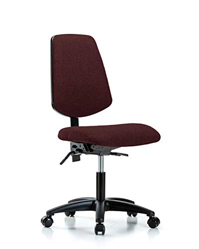 LabTech sjedeća LT41410 stolica za visinu stola od tkanine najlonska baza sa srednjim leđima, nagib, Kotačići,