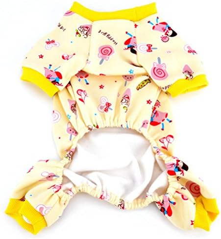 Zunea Mali pas mačka Fleece pidžamas Kombinzop Lollipop Puppy Indoor Outfits Slatke meke tople hlače sa četiri noge Chihuahua Yorkie Odjeća s odjećom S