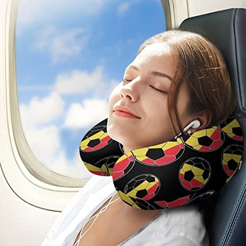 Belgija Nogometnu putni jastuk za putni jastuk u obliku pjene u obliku avionskog jastuka za podršku za glavu