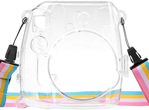 Elvam prozirna torba za kameru kompatibilna sa Fujifilm Mini 9 Mini 8 trenutnom kamerom sa odvojivim podesivim