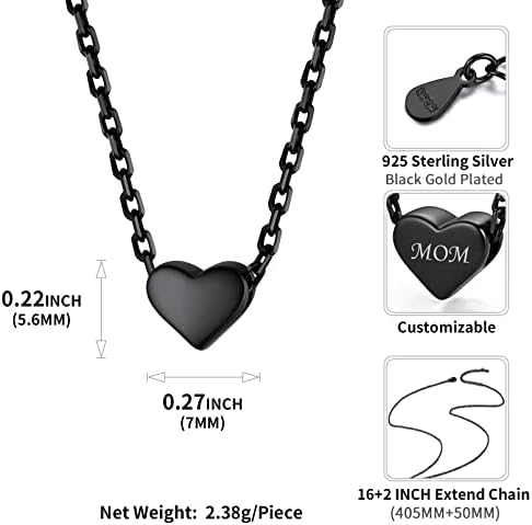 ChicSilver personalizirana 925 Sterling Srebrna slatka mala ogrlica Za srce/zvijezda/mjesec/tačka/trokut