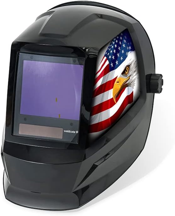 Weldcote Metals Ultraview Plus Prava Boja Digitalni Auto Zatamnjenje Zavarivanje Kaciga Sjenilo 9-13, Orao