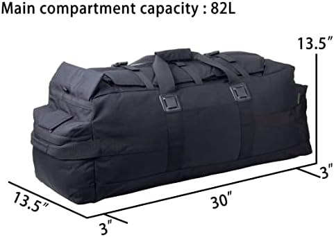 Backferry velika vojna torba za torbe ruksak Taktička oprema za terensku opremu Duffel Bag Army Deployment