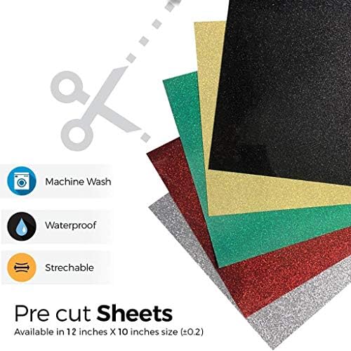 10 listova različite boje vinil prijenose toplote željeza na DIY odjeće Film Silhouette Paper Art, DIY dizajn