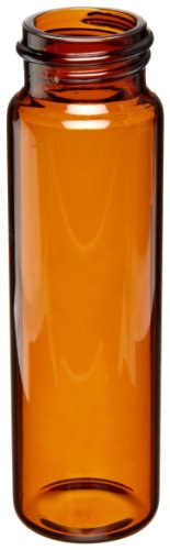 Wheaton 224836 Borosilikat staklo 40ml bočica u laboratorijskoj datoteci bez kape, amber