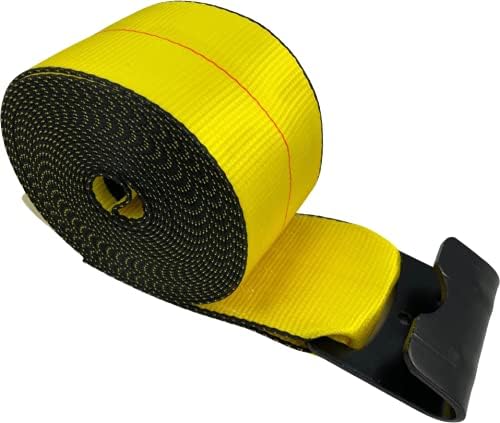 SECULOK 4 x 30' žuta traka za vitlo sa ravnom kukom ograničenje radnog opterećenja 5400 lbs, snaga lomljenja:
