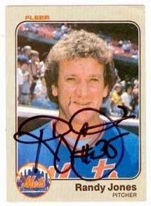 Randy Jones Atugramirana bejzbol kartica 1983 FLEER 546 - AUTOGREMENE BASEBALL CARDS