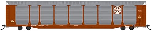 Intermountain HO-Scale 89 ' bi-Level Auto rack Carrier - BNSF braon Circle Cross