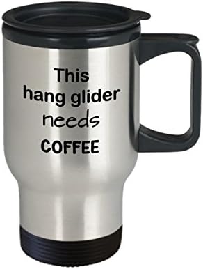 Hanglider Glidering poklon, Ovaj klizač treba kava, šalica za kavu od nehrđajućeg čelika sa poklopcem, čaše