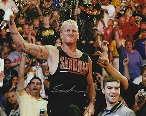 Sandman je potpisao 8x10 fotografija WWE Legend ECW Original Hardcore Hak Picture Autograph - autogramirane