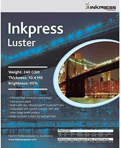 Inkpress PCL111420 komercijalni sjaj Inkjet papir 11in. X 14in. 20 listova