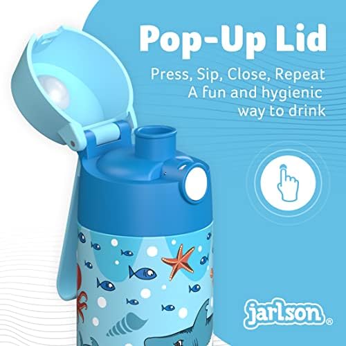 JARLSON® dečija flaša za vodu - MALI-izolovana flaša za vodu od nerđajućeg čelika sa poklopcem-termos-devojčice