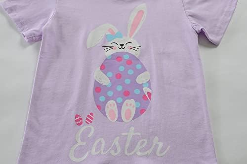 Uskršne majice za djevojke za dečke zeko majice Grafičke majice Kids Rabbit vrhovi jaja Hunt Uskršnji dan