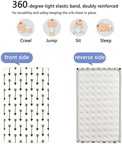 Strelica Opremljeni mini listovi krevetića, prenosivi mini krevetići posteljina madrac posteljina madrac