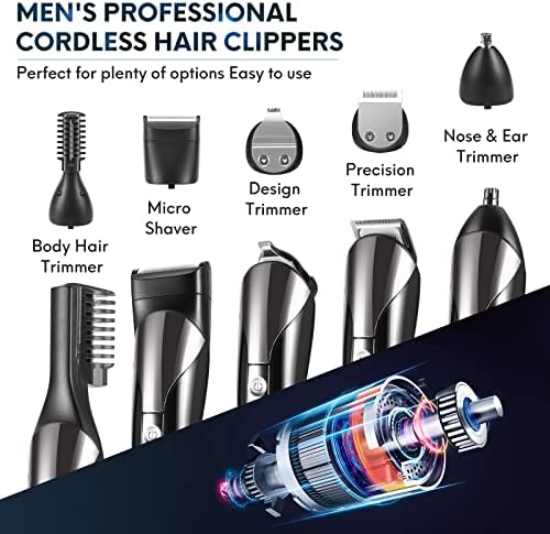 GPEESTRAC trimer za bradu za muškarce, IPX7 vodootporni električni brijači za brijanje, trimer za kosu za
