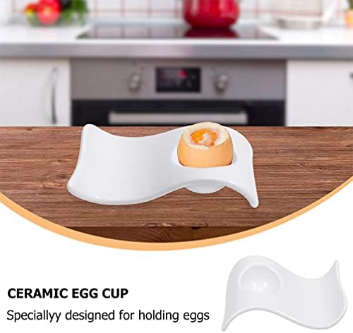 Cabilock Mini frižider okrugli dekorativni pleh 6kom keramički držač za jaja stalci za jaja u obliku talasa
