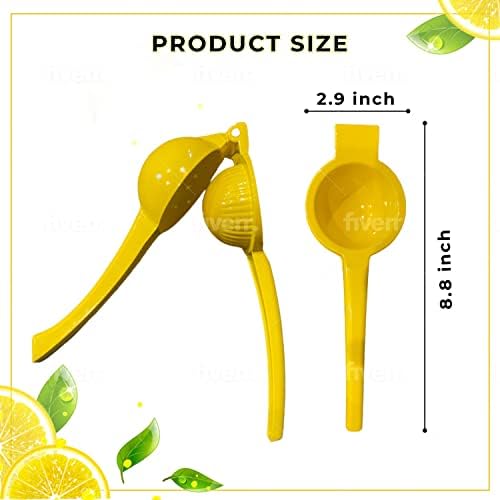 NAWAZJEE Metal limun Squeezer limunska presa za limun, ručni sokovnik za citruse ručni ekstraktor za teške