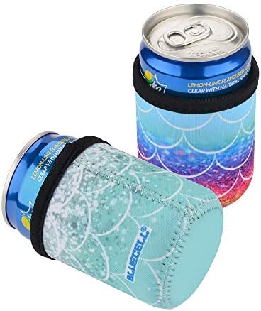 Bluecell paket od 3 neoprenske izolatore Riblji ljestvica uzorka pivo mogu rukavi za piće za piće od 7.5oz,