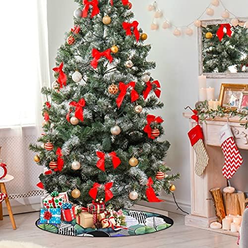 Boja Helikonija napušta božićnu stablu mat vodootporni stalci za stalku Mat tepih ispod božićnog drvca Pribor