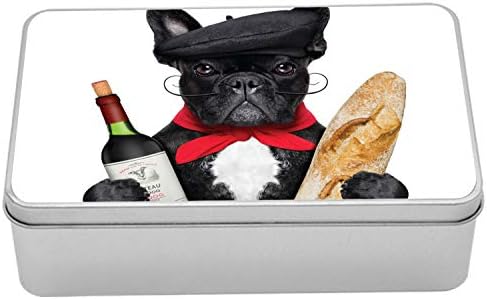 AMBESONNE BULLDOG TINB, francuski pas u kapu sa crvenim vinom i klasičnom kruhom gurmanski parizienne životinje,