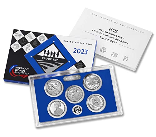 2023 S 2023 S TOCT PROSET 5 Kovanica DCAM US Mint 23WP sa kutijom i COA Quarter američkim dokazom minte