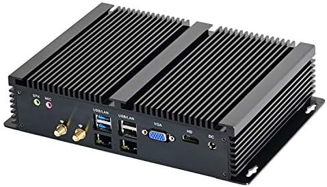 HUNSN industrijski računar, IPC, mini računar bez ventilatora, Windows 11 Pro ili Linux Ubuntu, Intel Core