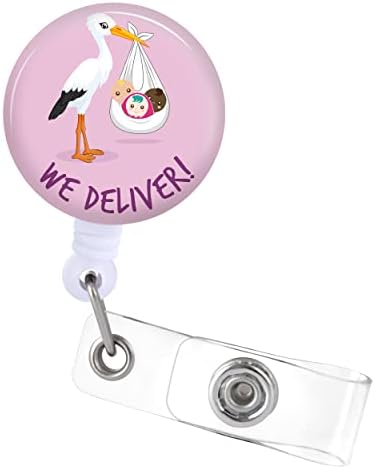 Badge Reels Holder uvlačenje sa ID klipom za nurse Name Tag Card Cute Floral Tooth stomatolog dental Doctor