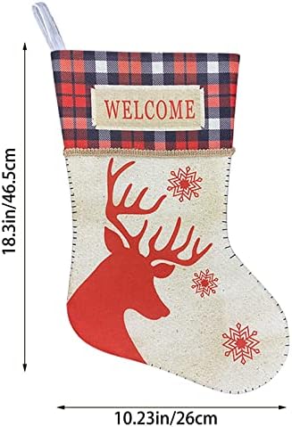 Božićne čarape Big Xmas Čarape Dekoracije Santa Snjegović Jelena za ventilaciju Božićne ukrase i opreme