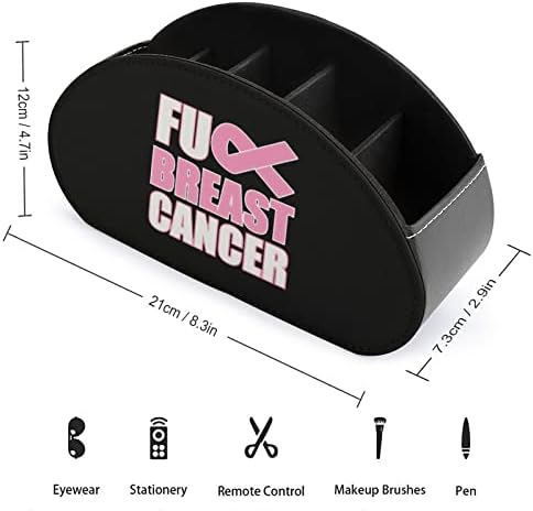 Jebeni držač za daljinski upravljač dojke sa 5 odjeljaka PU kožna multifunkcionalno skladištenje Caddy Desktop