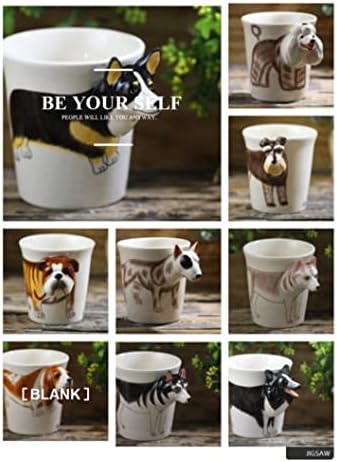 Kup za kafu Glass Champagne Creative Personalizirana keramička čaša Ručna životinja Kup za kavu 3D Crtani