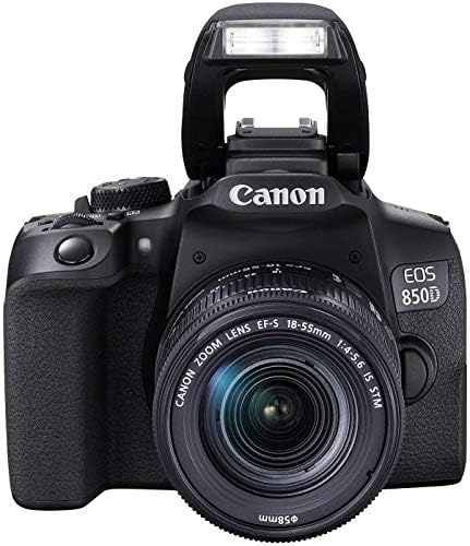EOS 850d DSLR kamera w/EF-S 18-55mm F / 4-5. 6 je STM objektiv i Pixibytes Advanced Bundle