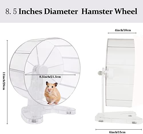 Hi-era Super Tihi hrčak kotač, 8,5 inča Mali kotač za vježbanje životinja za Gerbil, tihi spinner hrčka
