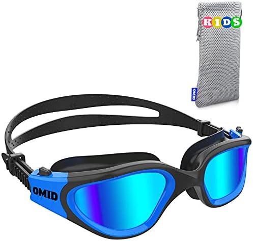 Omid dječje naočare za plivanje, P2 Mini udobne polarizirane naočare za plivanje protiv magle od 6-14 godina