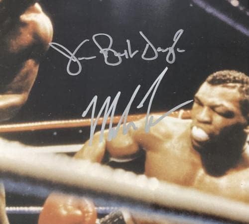 Mike Tyson potpisao je fotografiju 16x20 Boxing James Buster Douglas Auto Hof uokvireni JSA - Fotografirane