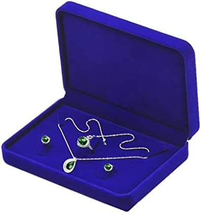 Debeli baršunasti Set nakita kutije ladica putna ogrlica prsten naušnica torbica za čuvanje vjenčanog nakita poklon prikaz