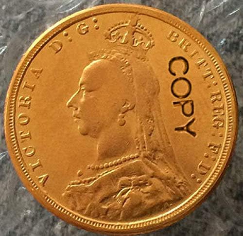 24-K pozlaćeni 1888 uk kovanice Kopirajte poklopac kopiranja