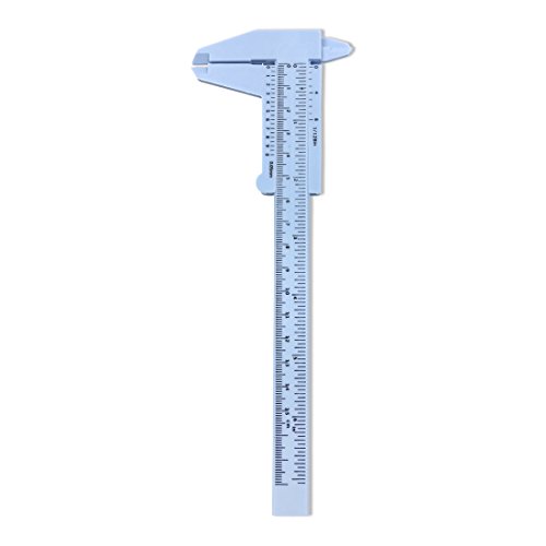 Angelakerry 1pcs 6 inča 0-150 mm mini dvostruko skale plastični vernier za mjerenje rudnika za mjerenje