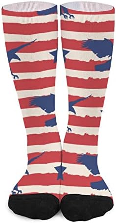 American Eagle uzorak štampana boja odgovarajući čarape Atletski koljena visoke čarape za žene muškarce