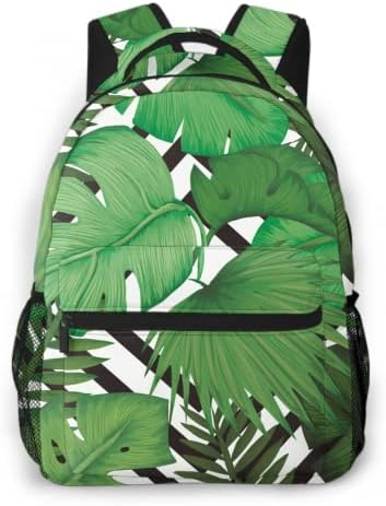 Dacawin Summer Palm Tree List torbe za dječake Djevojke Tinejdžeri Zeleni tropski školski ruksak modni casual
