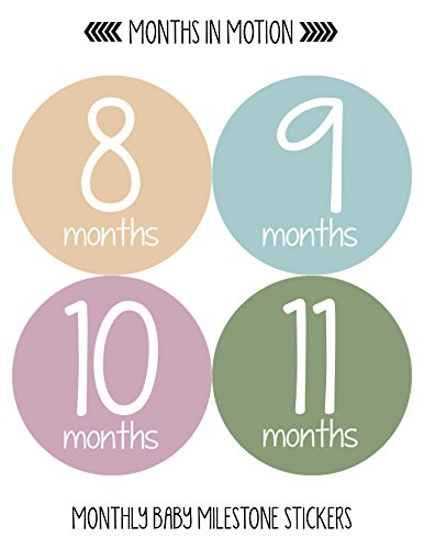 Mjesečne naljepnice za bebe-baby Milestone naljepnice-naljepnice za novorođene djevojke-mjesečne naljepnice