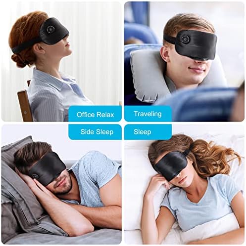 Samo nova bežična grijana maska ​​- podesivi električni zdrobljeni komprimira za suhe oči, USB oči za grijanje