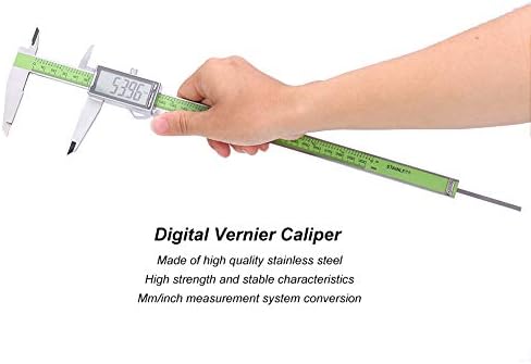 Fafeicy Digital Vernier Caliper, nehrđajući čelik Elektronski mjerač visokog čvrstoća, tačnost 0,01 mm,