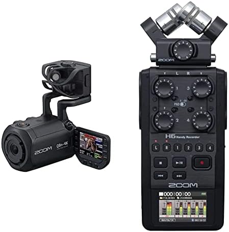 Zoom Q8N-4K Handy video snimač, 4K UHD video, stereo mikrofoni plus dva XLR ulaza i zumiranje H6 Svi crni