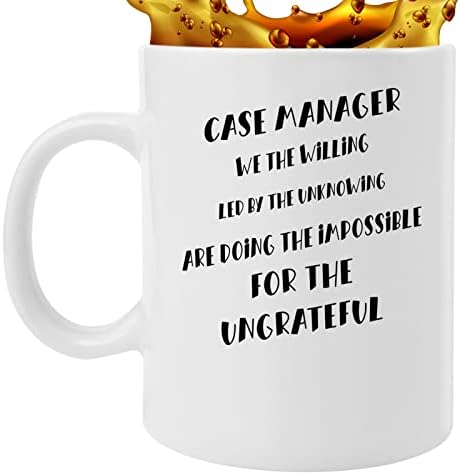 Kafa šolja Case Manager smo spremni na čelu sa nepoznatim Case Manager rođendan Gag pokloni - odrasle Humor-duhovit za saradnike 637719