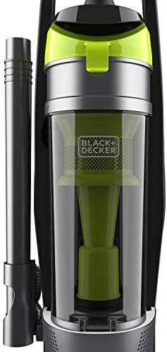 Crna + Decker bez rukava uspravni usisivač sa anti-alergenom HEPA Filer, kabela od 1.200 W motora i 5 postavki